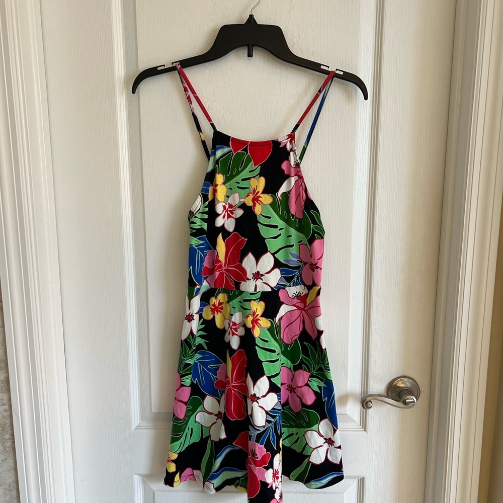 Forever 21 Floral Open-Back Dress